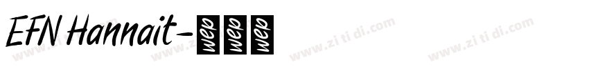 EFN Hannait字体转换